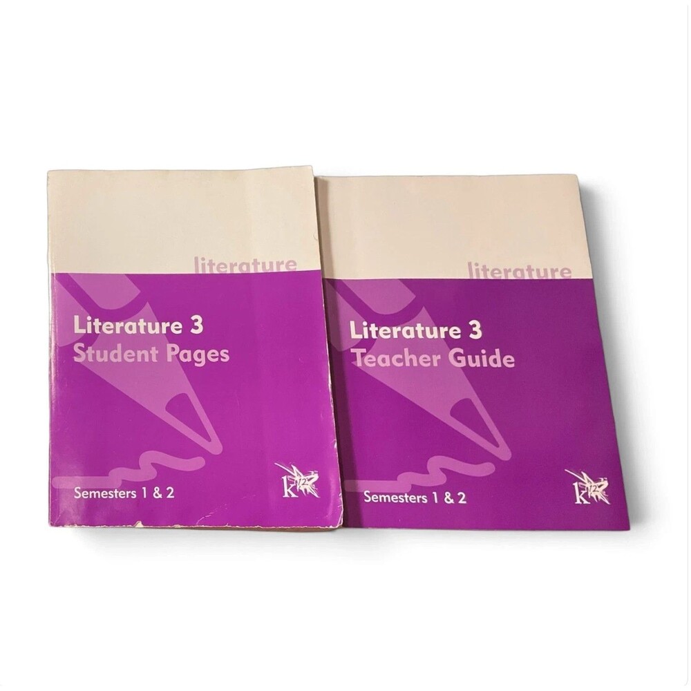 K12 - Literature 3 Student Pages and Teacher Guide Set - Purple NEW